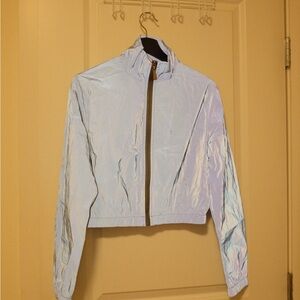 Iridescent REFLECTIVE Crop Chrome Women's Jacket